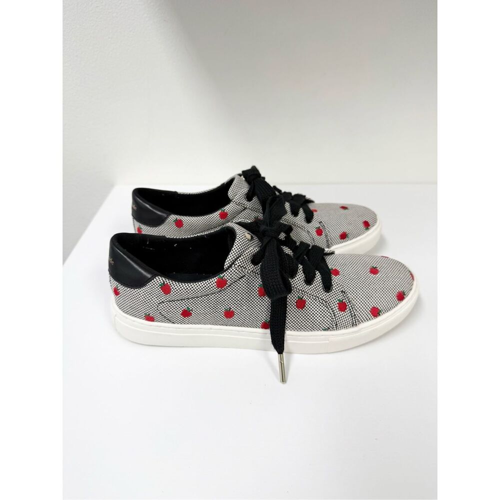 Kate Spade Athena 2 Red Apple Embroidered‎ Sneakers 8.5
